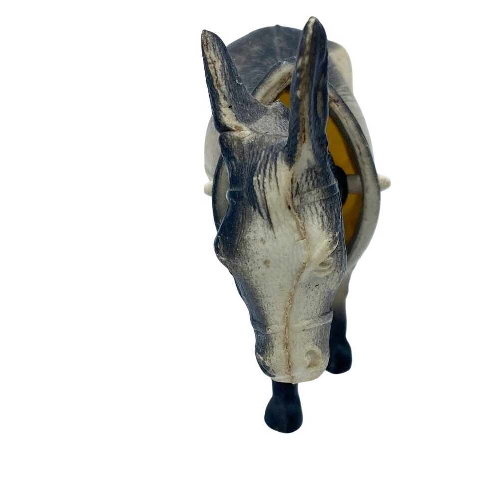 Donkey Mule Celluloid Bobblehead Nodder Figurine Rustic Vintage Bobble Head 4" - Picture 2 of 6